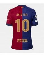 Barcelona Ansu Fati #10 Domácí Dres 2024-25 Krátký Rukáv